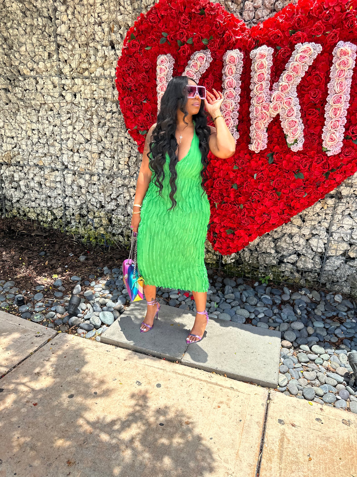 “Kiki” Ruffle Maxi Dress ''"